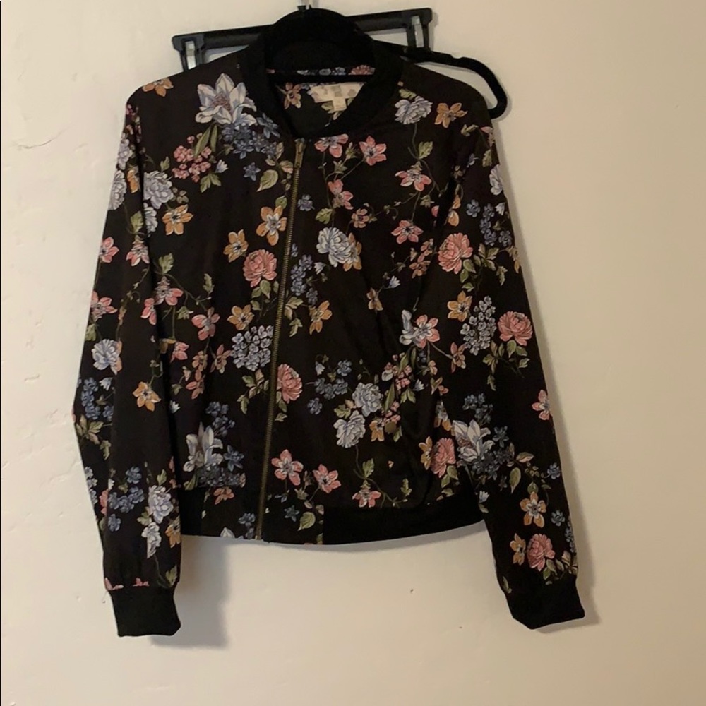 Floral Bomber Jacket